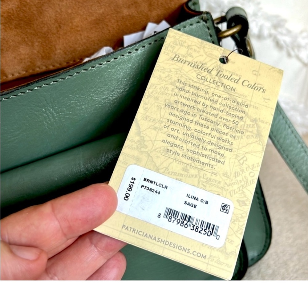 PATRICIA NASH ILINA C/B sage flap crossbody bag - Picture 12 of 15